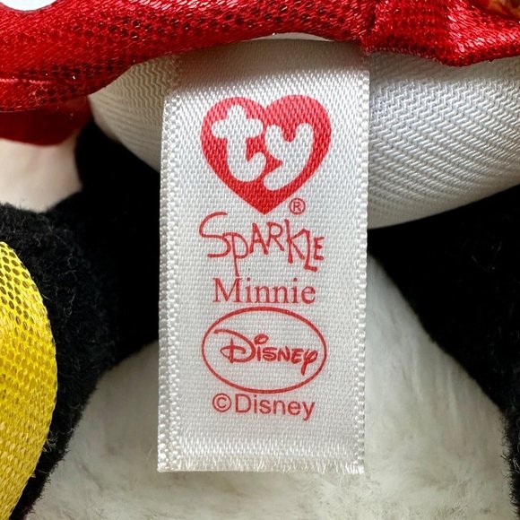 Disney Ty Sparkle Minnie Mouse 8" Plush Stuffed Toy (No Tags) - Picture 7 of 10